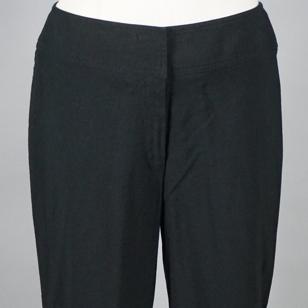 Tobias Black Trousers Cotton Size 12